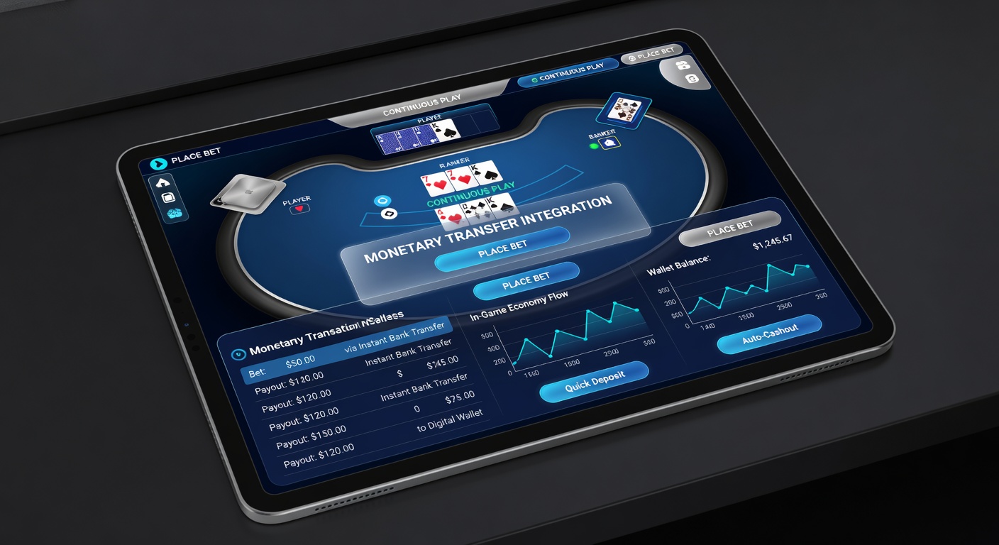 Mobile Baccarat-App mit Zahlungs- und Spielintegration in Echtzeit