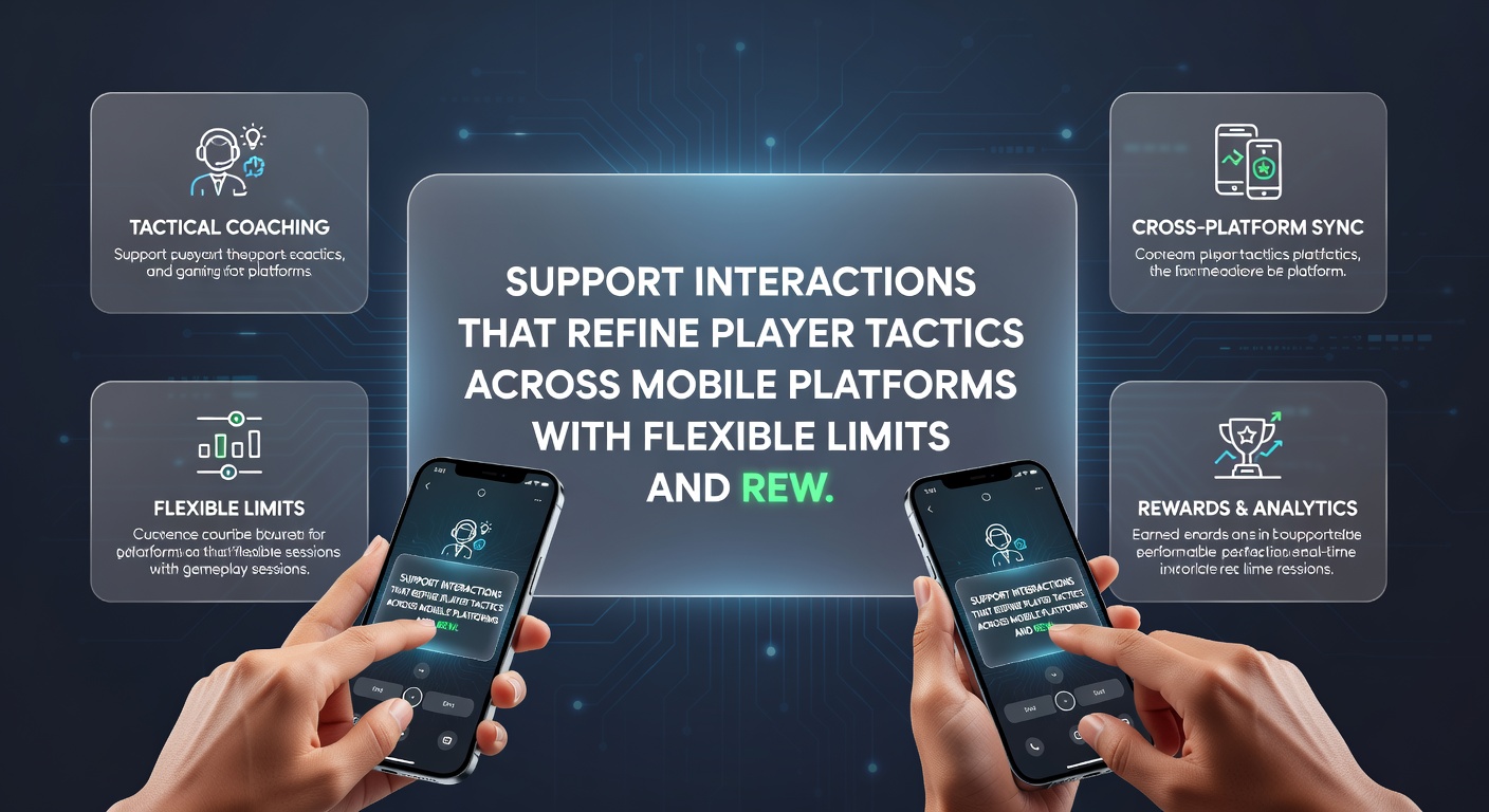 Illustration flexibler Belohnungsstrukturen und Support-Interaktionen auf mobilen Geräten